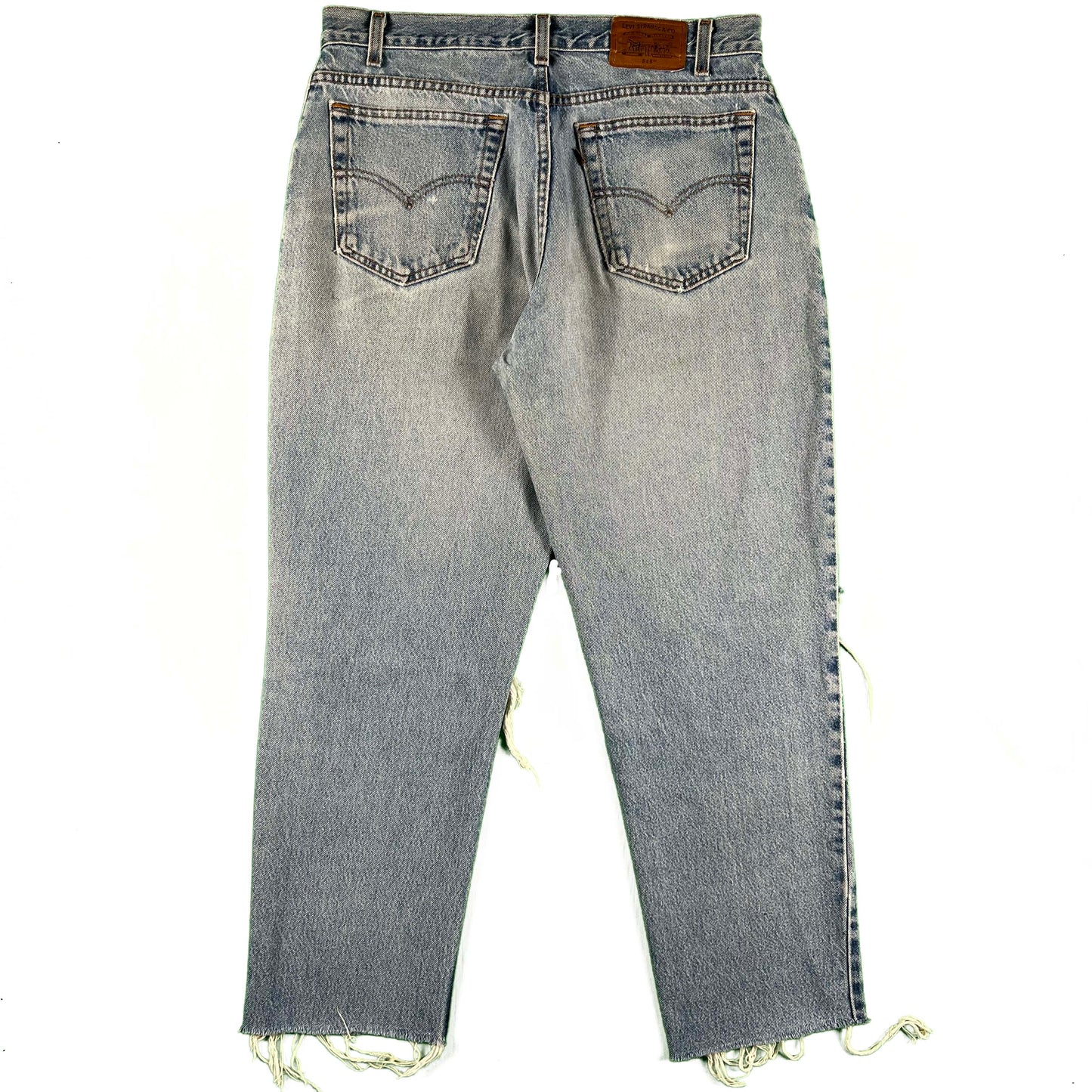 90s Distressed Raw Hem Levi's Light Wash Denim- 33x28