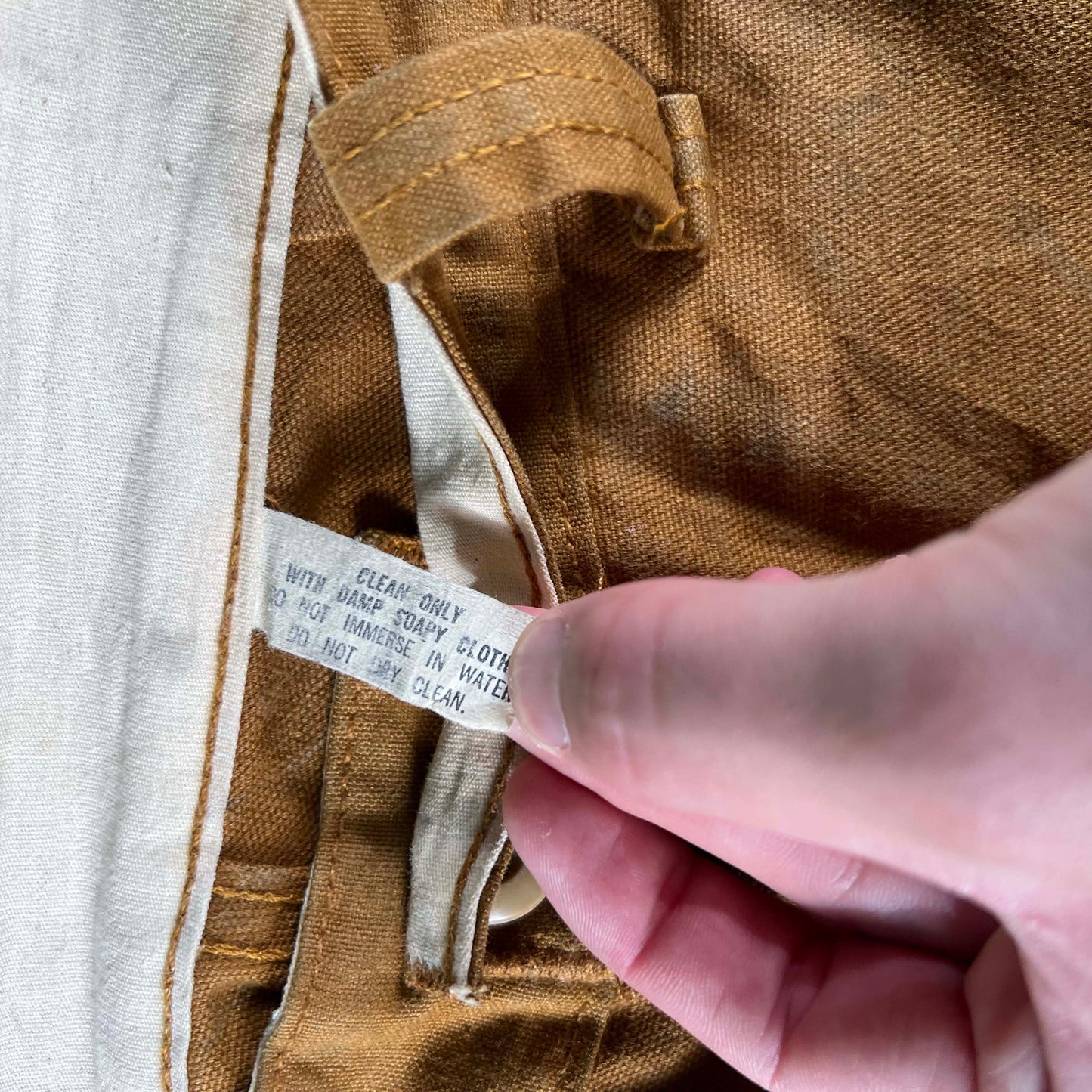 50s Canvas Leather Double Knee Hunting Pants- 29x29