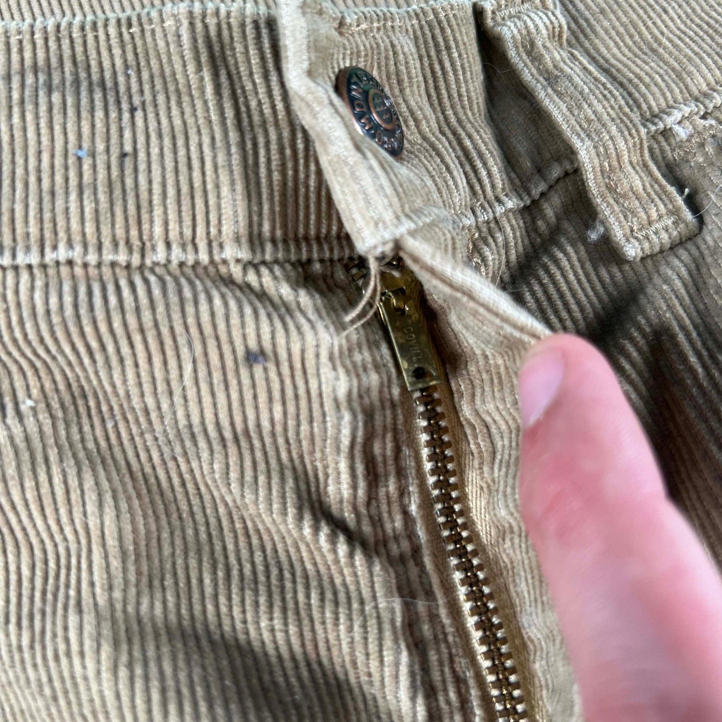 70s Tan 'Quarter Horse' Corduroy Pants- 29x29