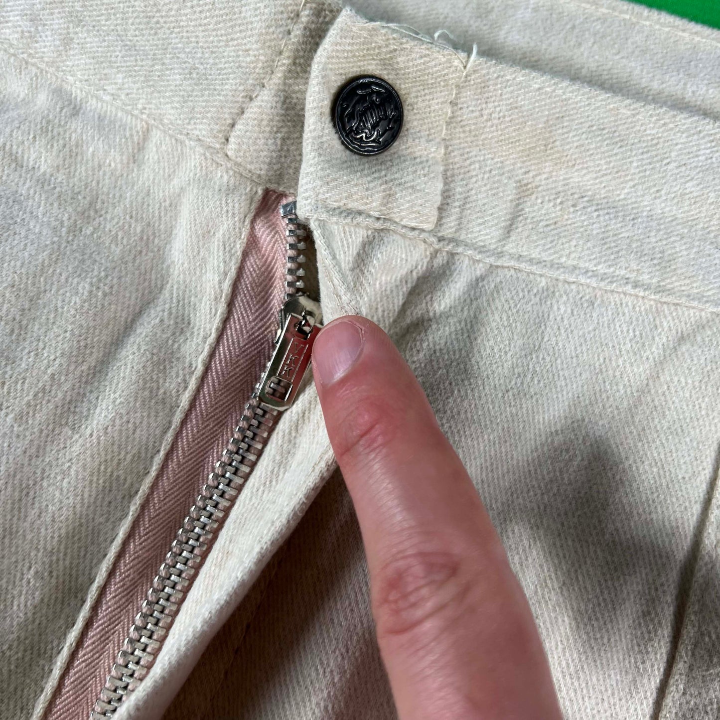 70s Flowy Linen Bell Bottoms- 30x28.5