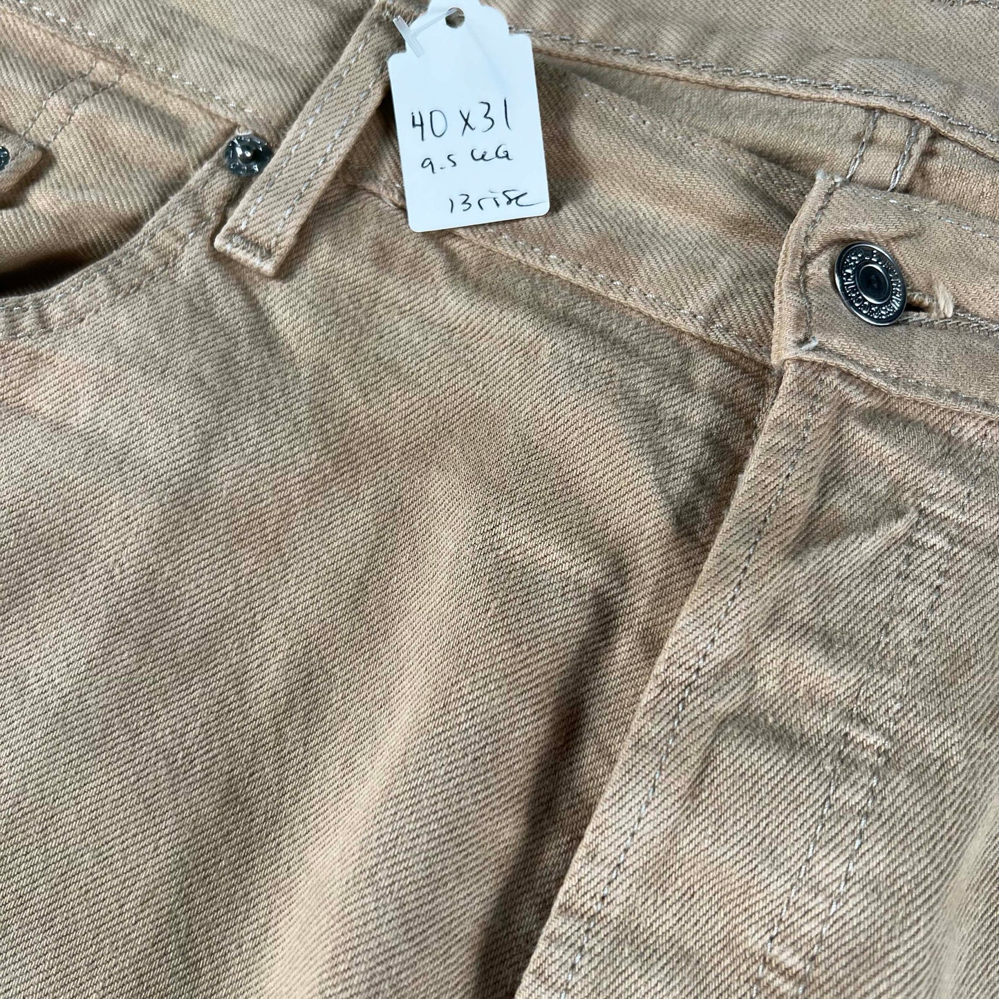 00s Faded Tan Levi's 501 Denim- 40x31