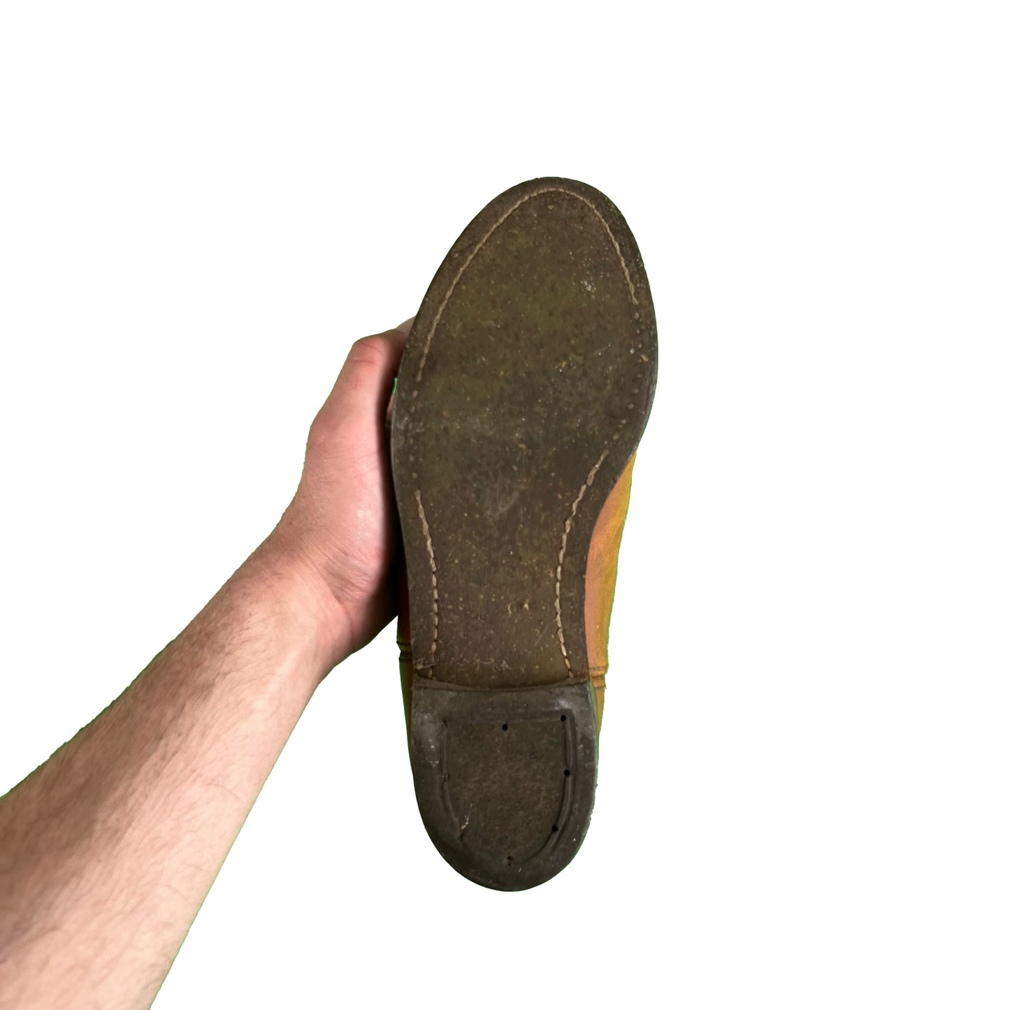 70s Dark Tan Cowboy Boots- 8 M's, 9.5 W's