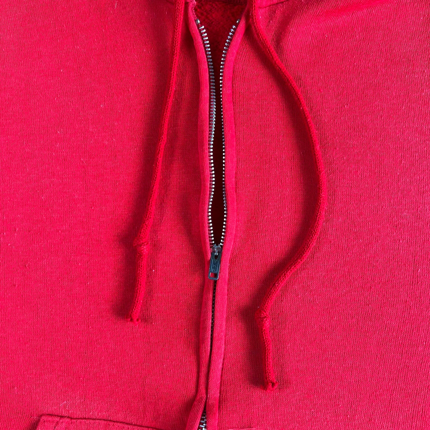 80s Playboy Boxy Red Zip Up Hoodie- M