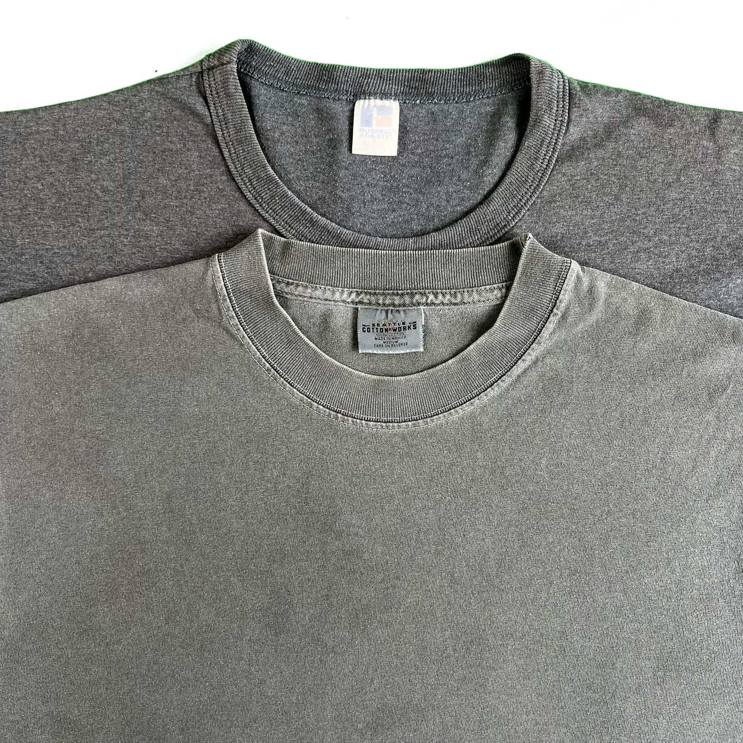 Vintage Blank Dark Grey Tee- SELECT SIZE