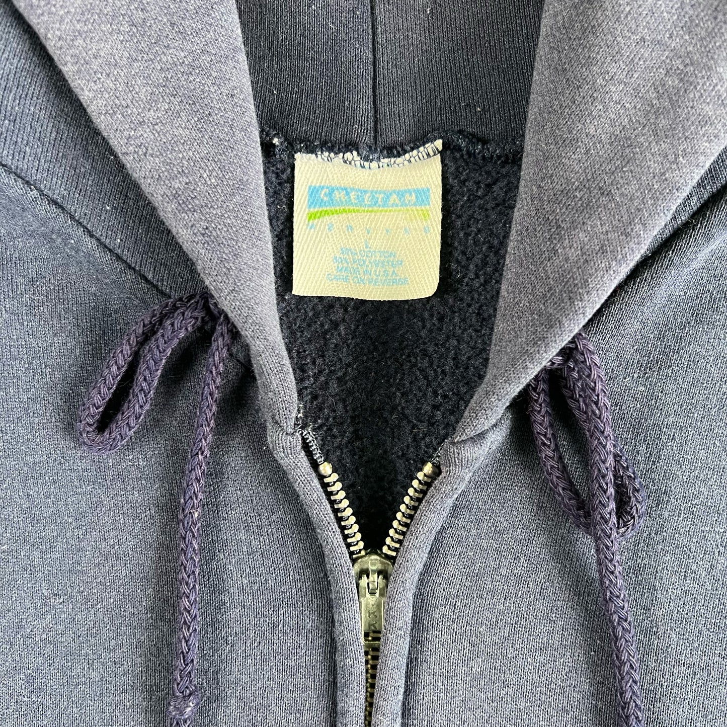 90s Faded Blank Zip Up Hoodie 2 Pack- XL