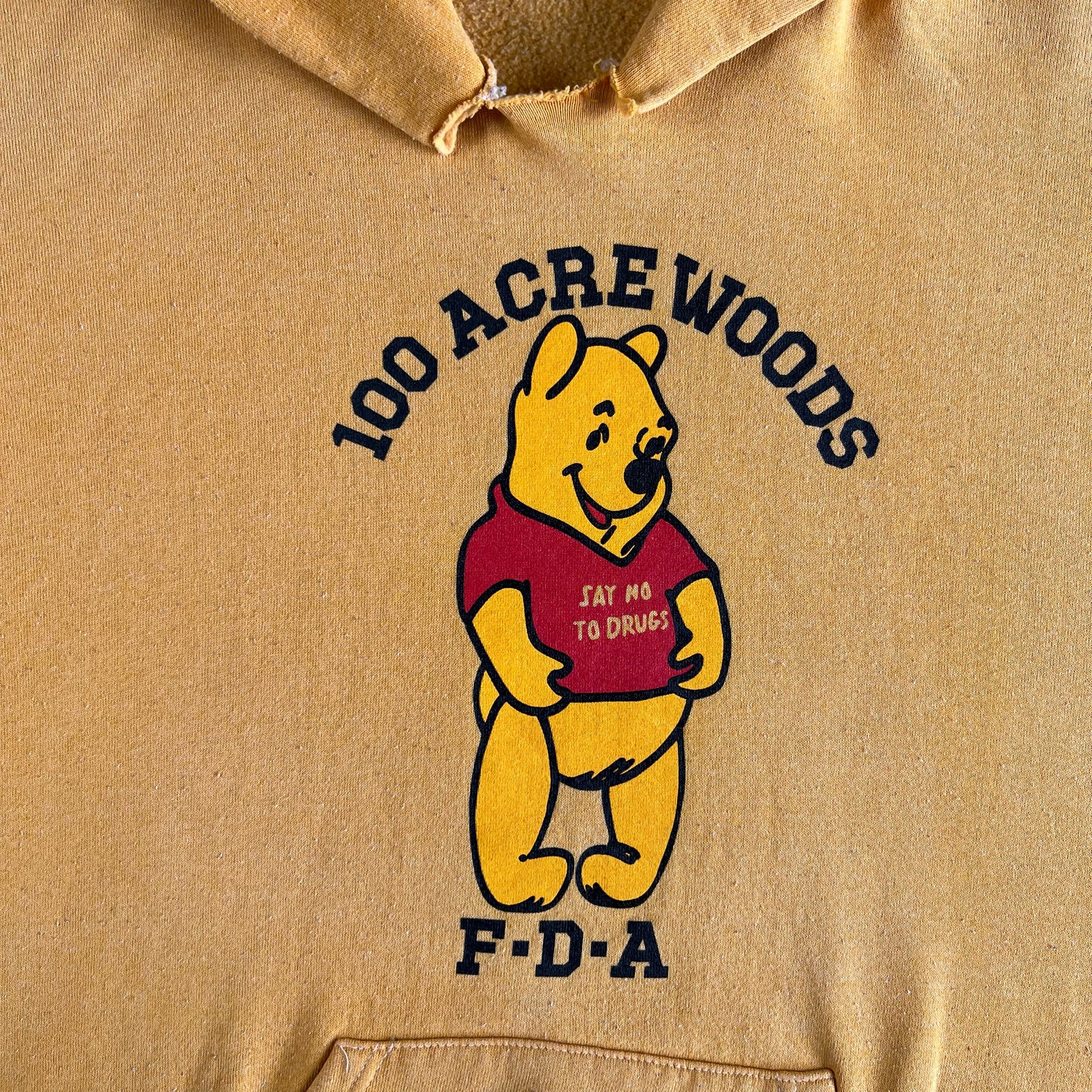 90s Pooh Anti Drug Hoodie- XL