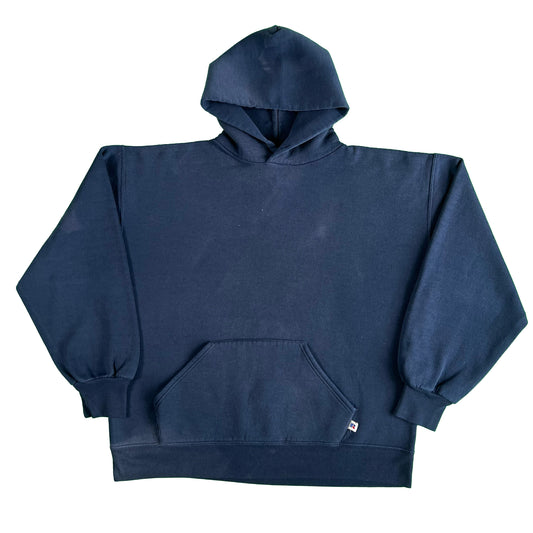 Vintage Blank Navy Hoodie- SELECT SIZE