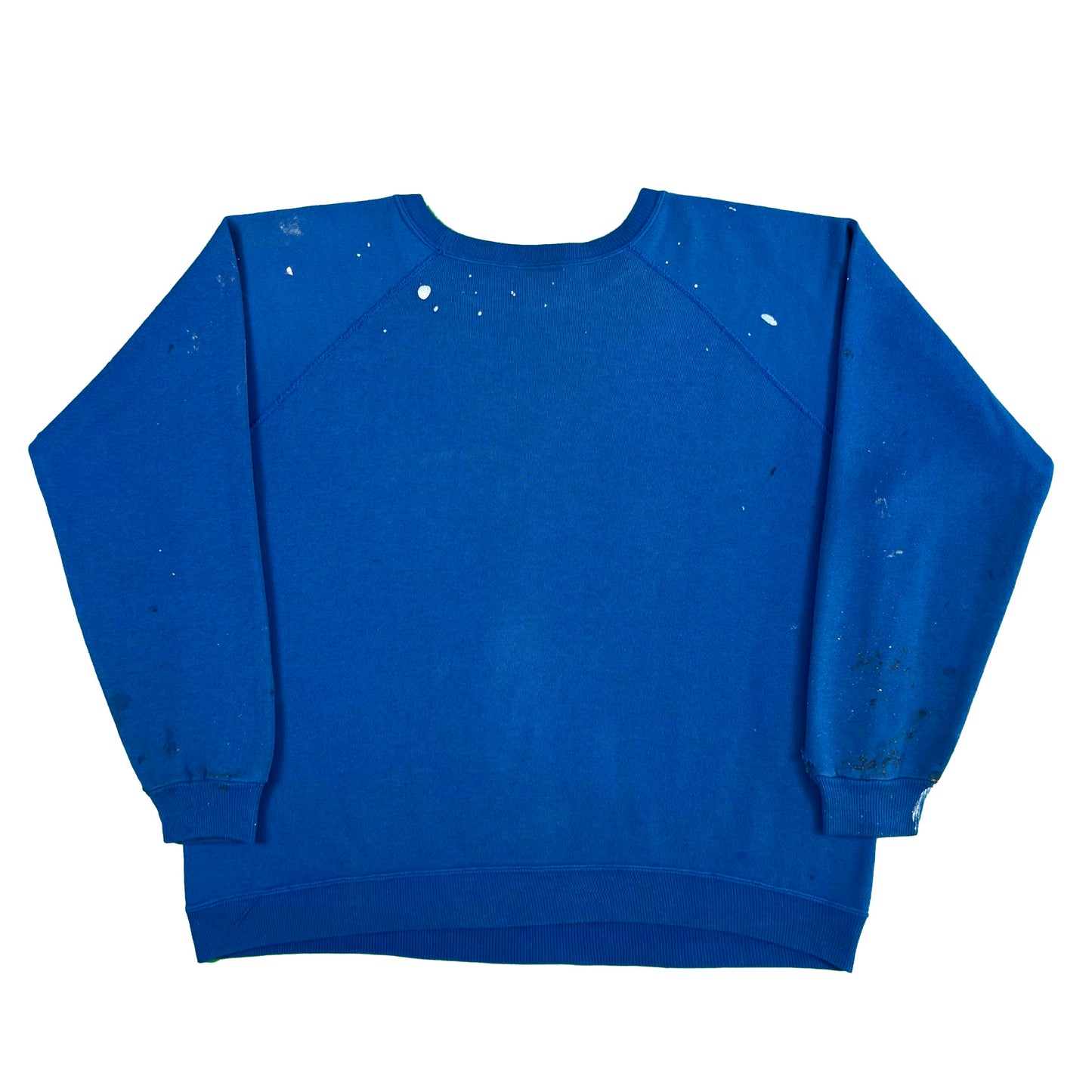 90s Sun Faded Blue Boxy Painters Sweatshirt- L