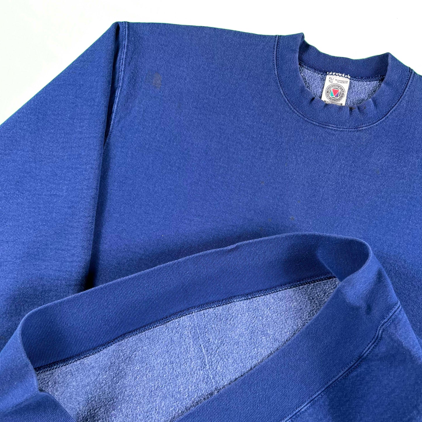 90s Super Heavyweight Blank Blue Sweatshirts- SELECT SWEAT