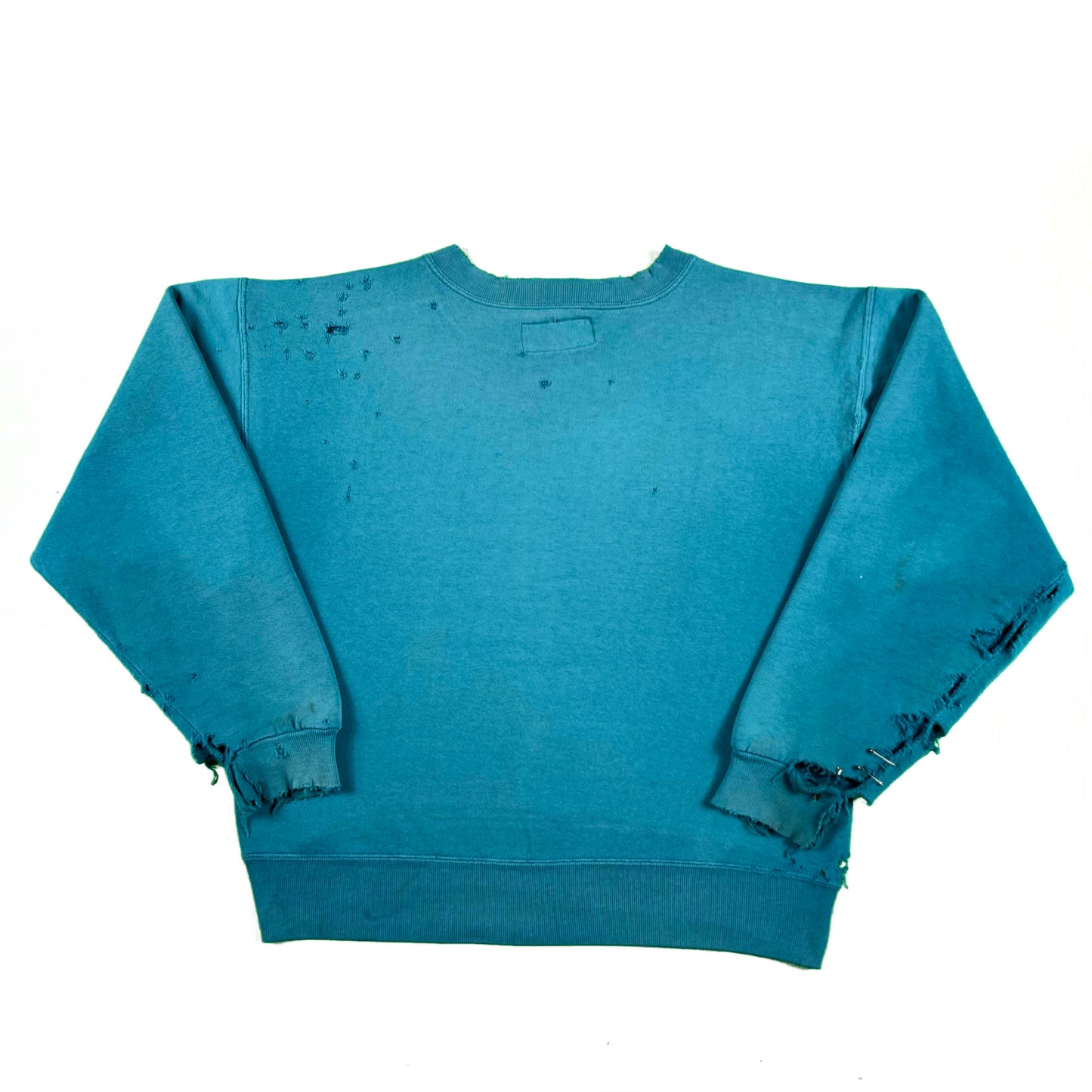 90s Safety Pinned Russell Thrasher Sweatshirt- M