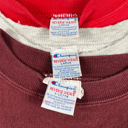 90s Champion Reverse Weave Sweatshirts- SELECT SWEAT