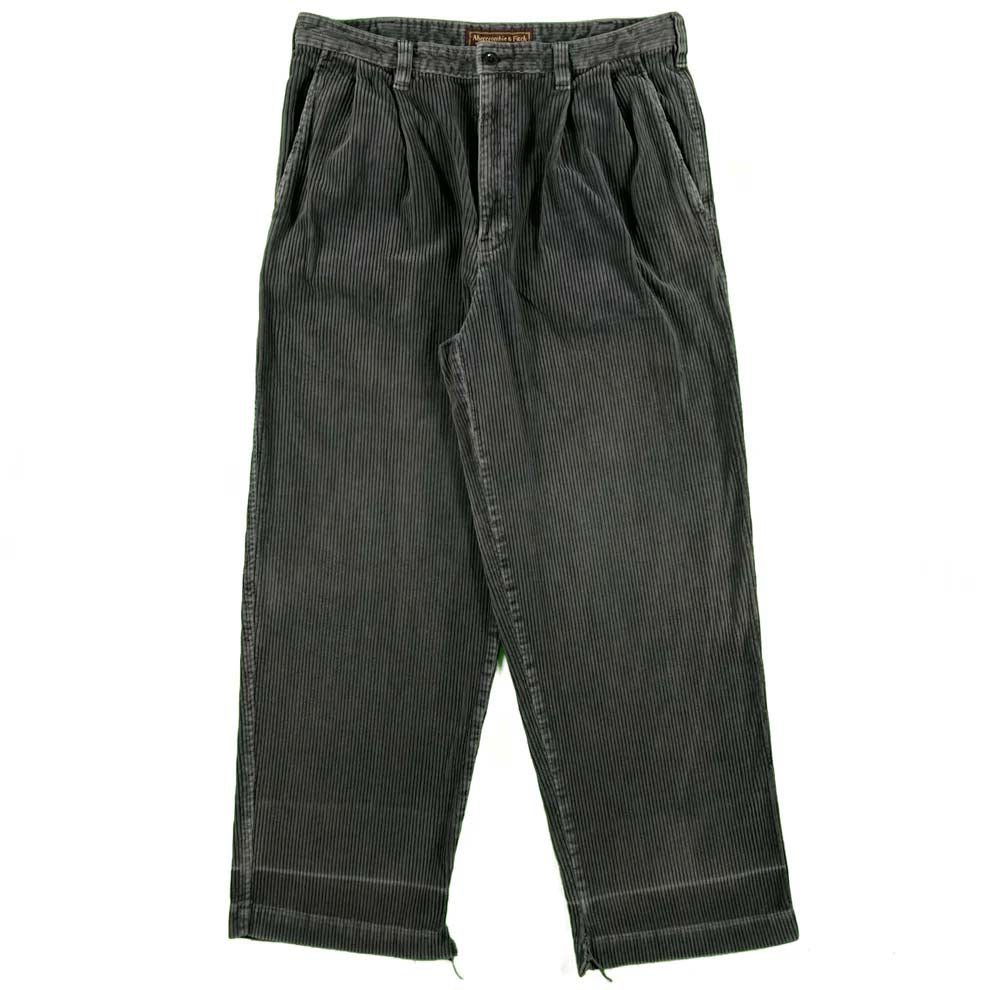 90s Abercrombie & Fitch Baggy Pleated Corduroy Pants- 34x29.5