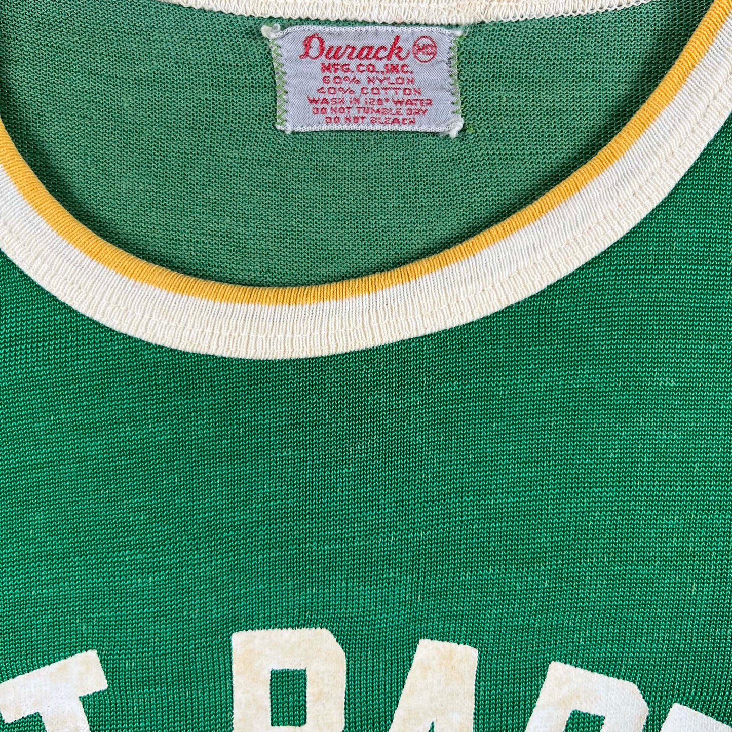 50s Green Durene First Baptist Jersey Tee- M