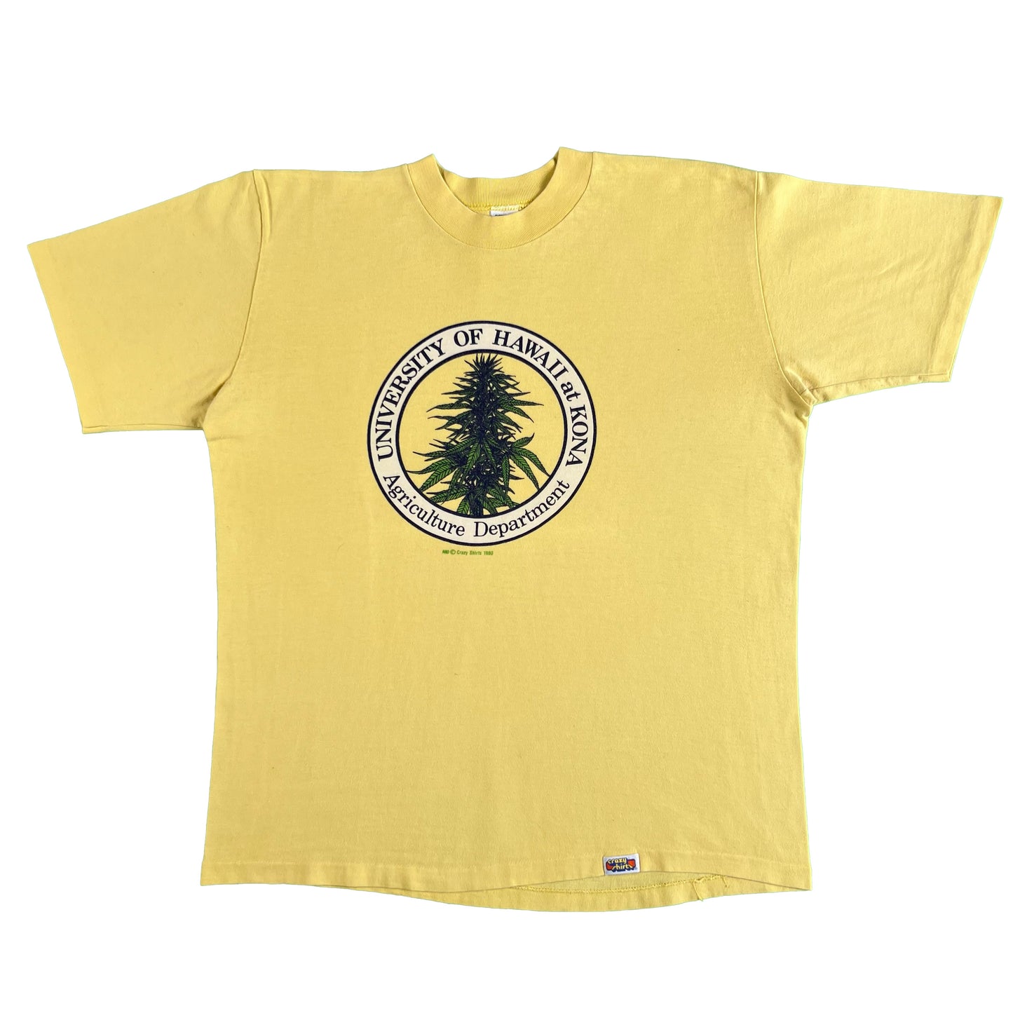80s Hawaii U Weed Department Tee- L