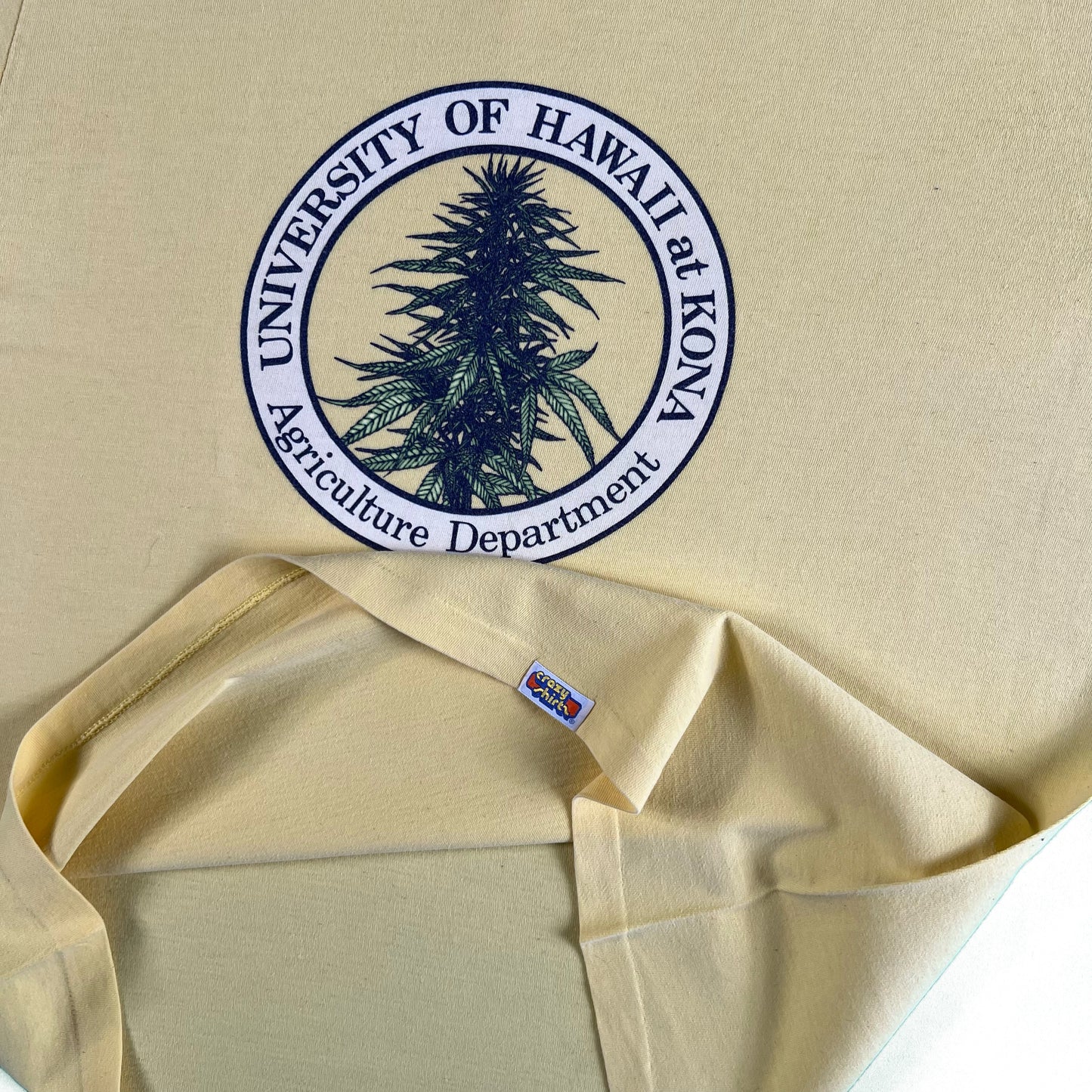 80s Hawaii U Weed Department Tee- L