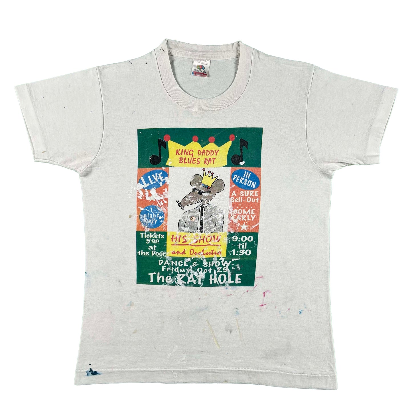90s King Daddy Blues Rat Painter's Tee- XS