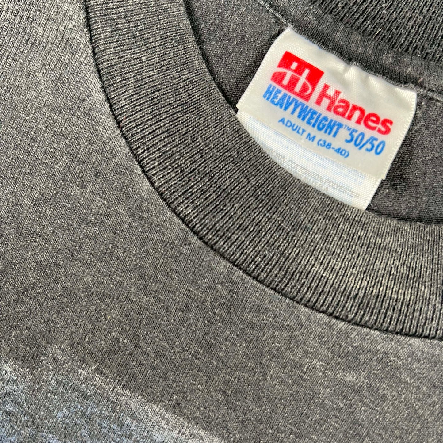 90s Cute Seals Faded Black Tee- M