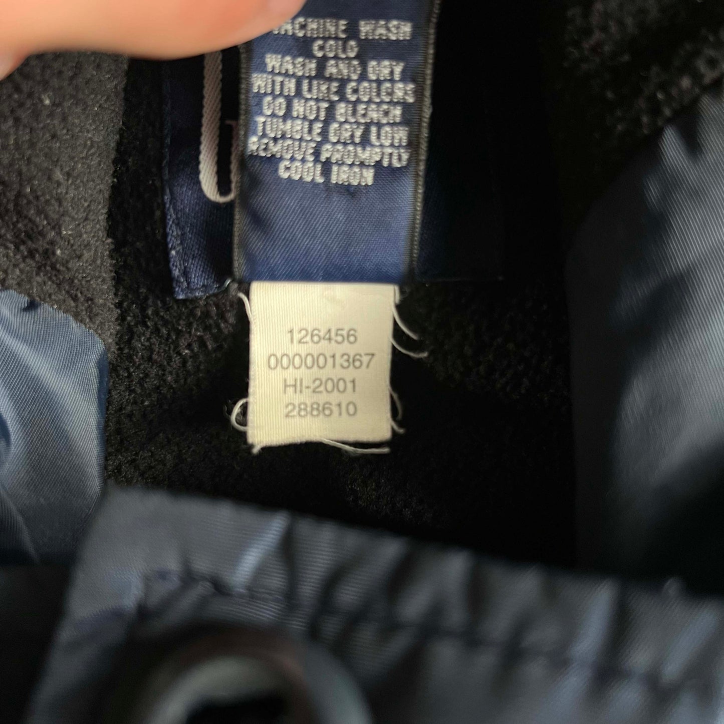 2001 Gap Fleece Lined Nylon Anorak- XS