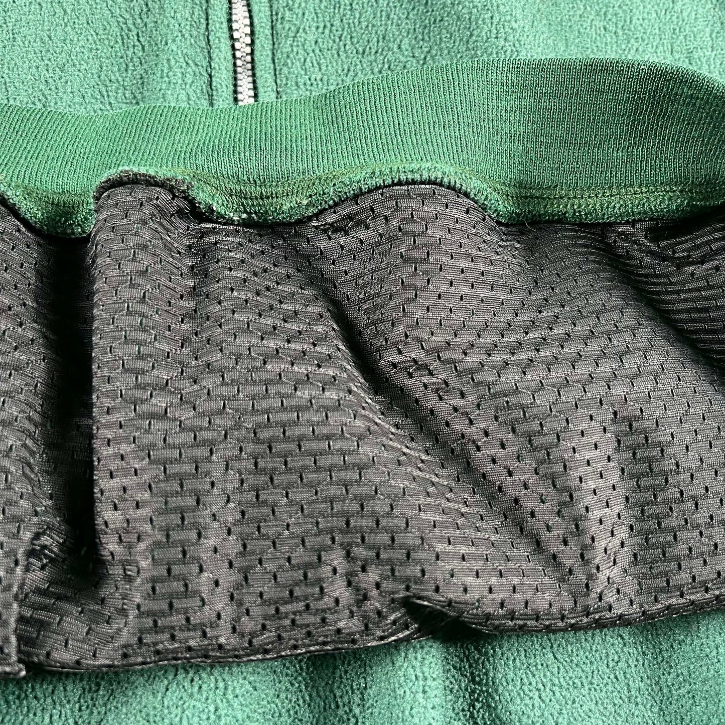 00s Champion Forest Green Cropped Fleece Pullover- XL