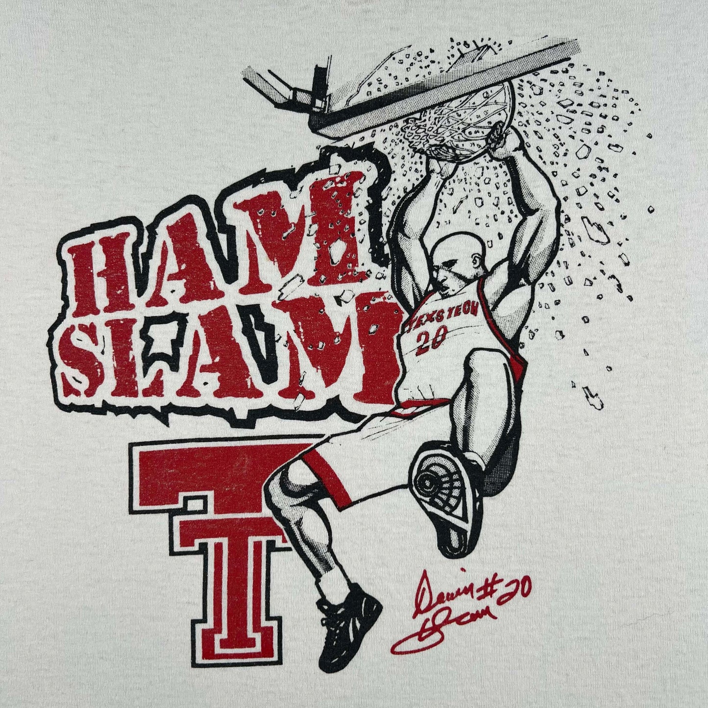 90s Darvin Ham Texas Tech Tee- XL