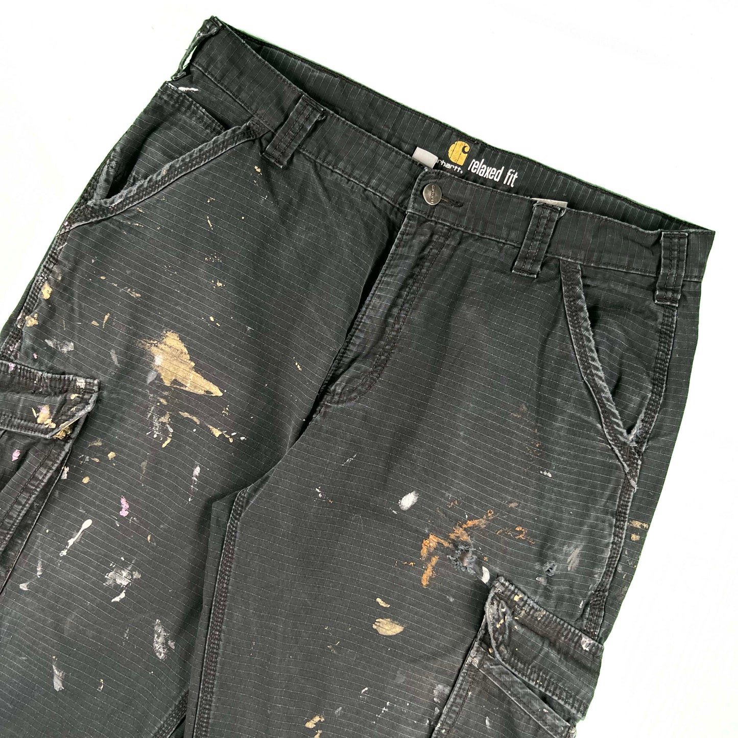 Carhartt Black Ripstop Cargo Painter's Pants- 34x30