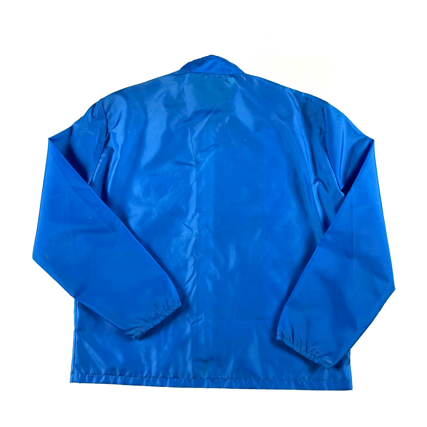 60s Dark Baby Blue Nylon 'RSAL' Jacket- L