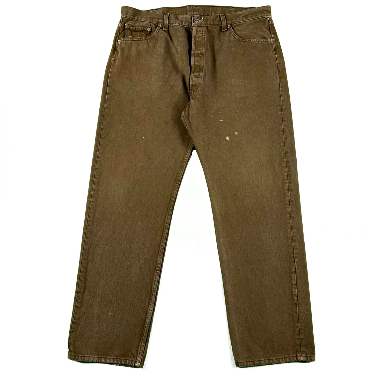 90 Olive Brown Levi's 501 Denim- 38x30.5