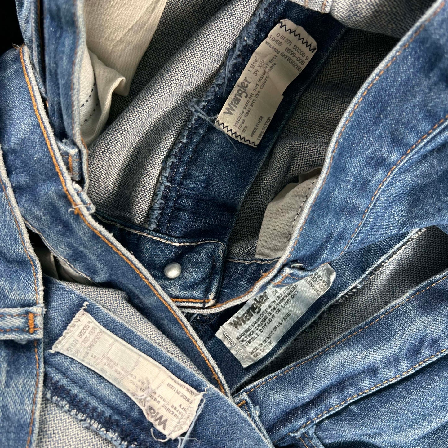 Vintage Wrangler 13MWZ 'Cowboy Cut' Denim- SELECT PAIR