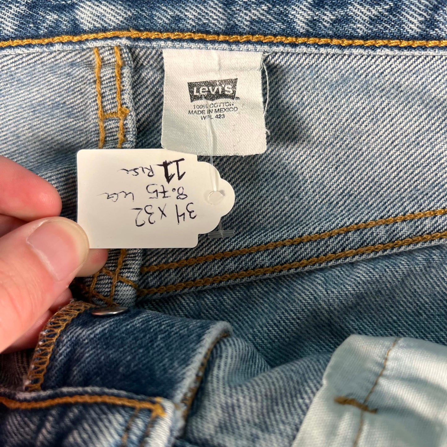 00s Nicely Worn & Repaired Levi's 501 Denim- 34x32