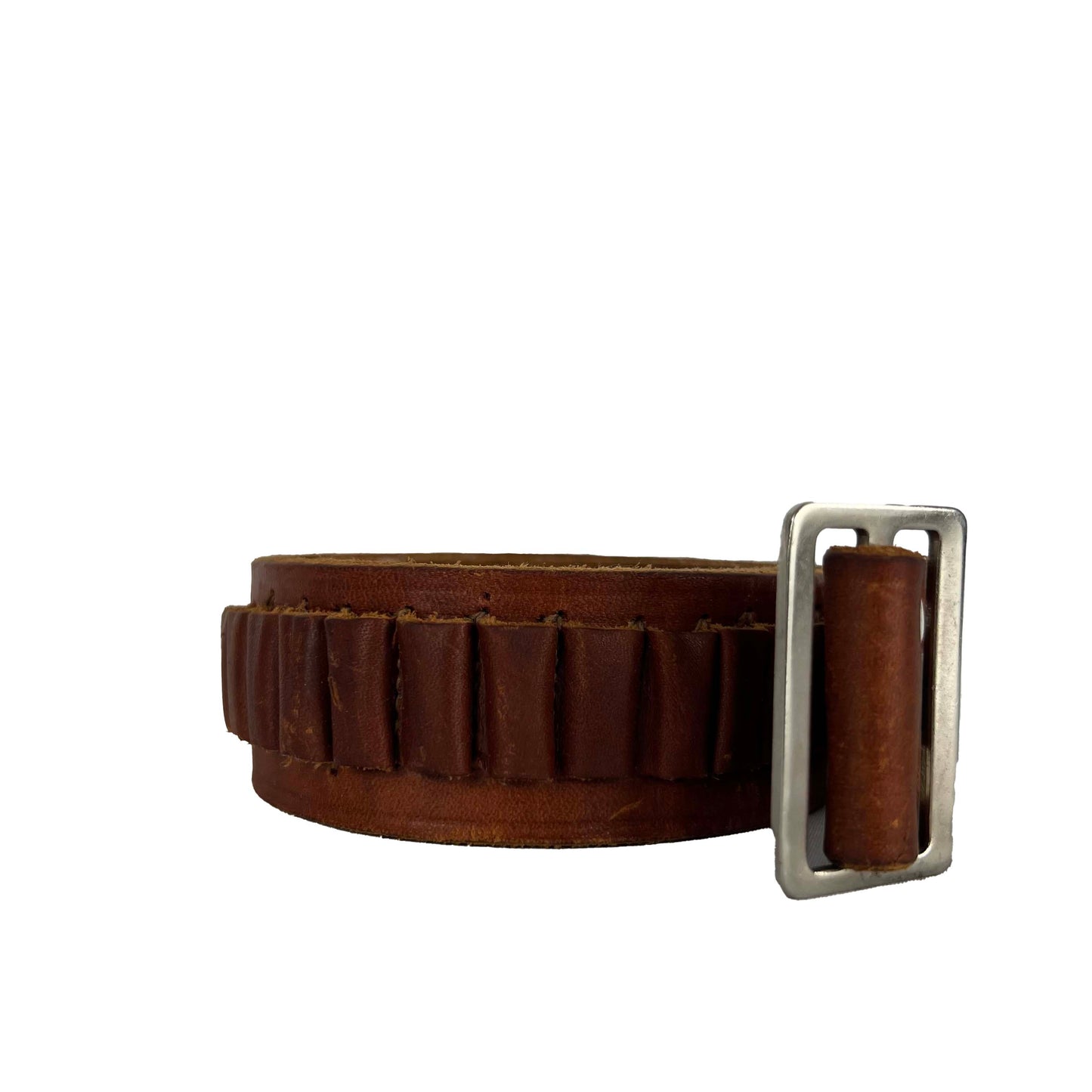 60s Brauer Bros. Gun Shell Leather Belt- 24"-28"