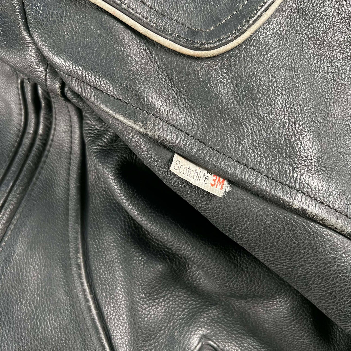 00s Tourmaster Black Leather Biker Jacket- M