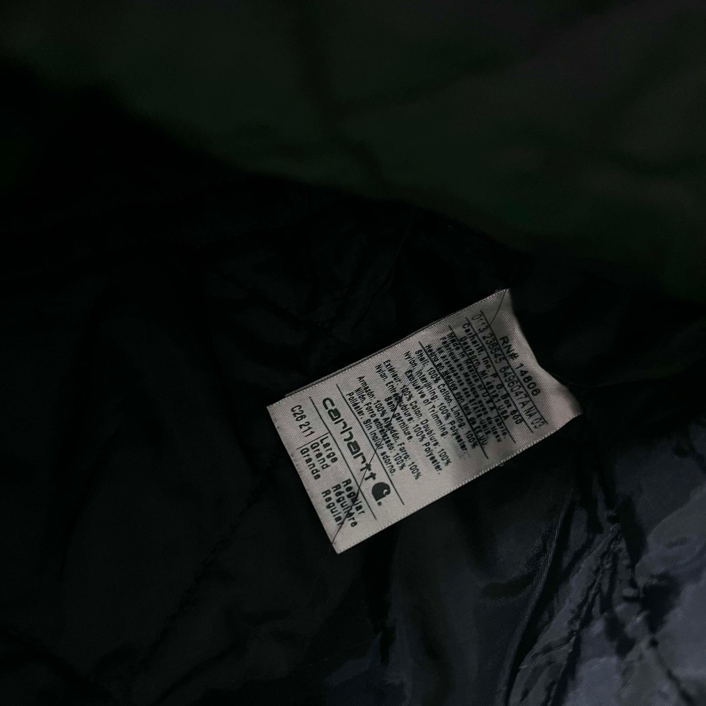 Carhartt Dark Tan Canvas Arctic Jacket- L