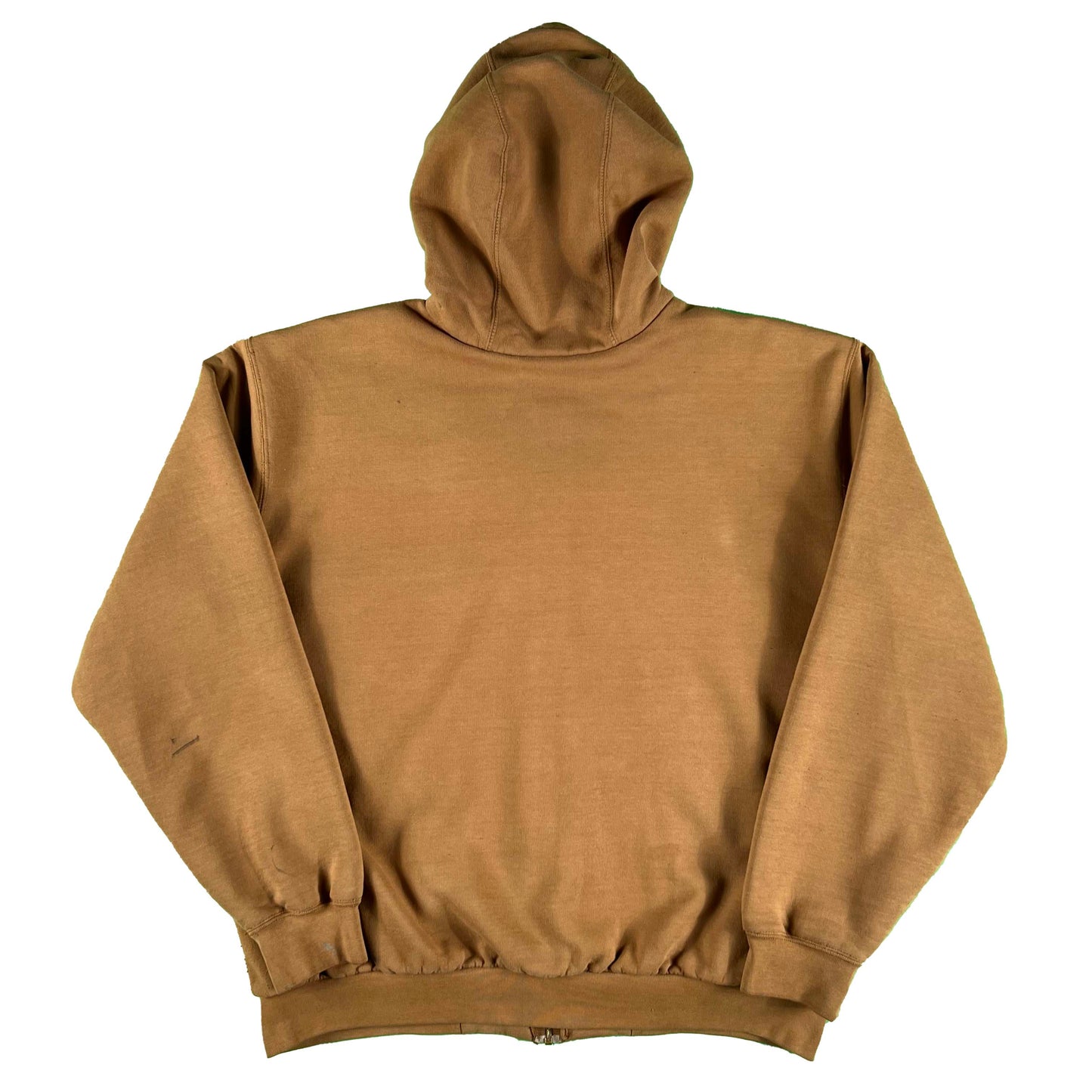 00s Carhartt Dark Tan Thermal Lined z/u Hoodie- XL