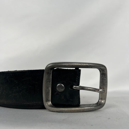 Gap Carved Black Leather Belt- 34"-38"