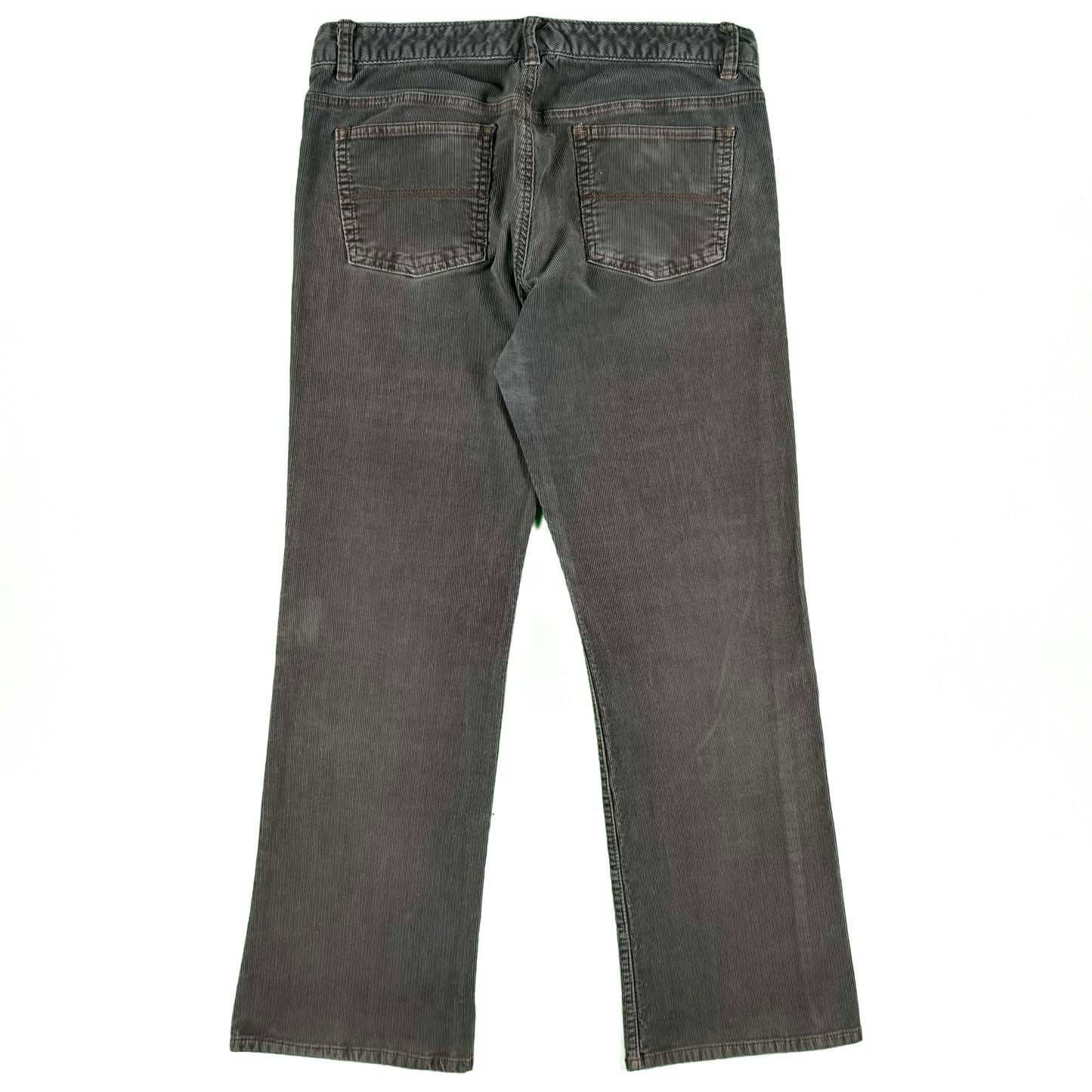 00s Polo Jeans Co Ralph Lauren Dark Grey Flared Corduroy Pants- 32x30