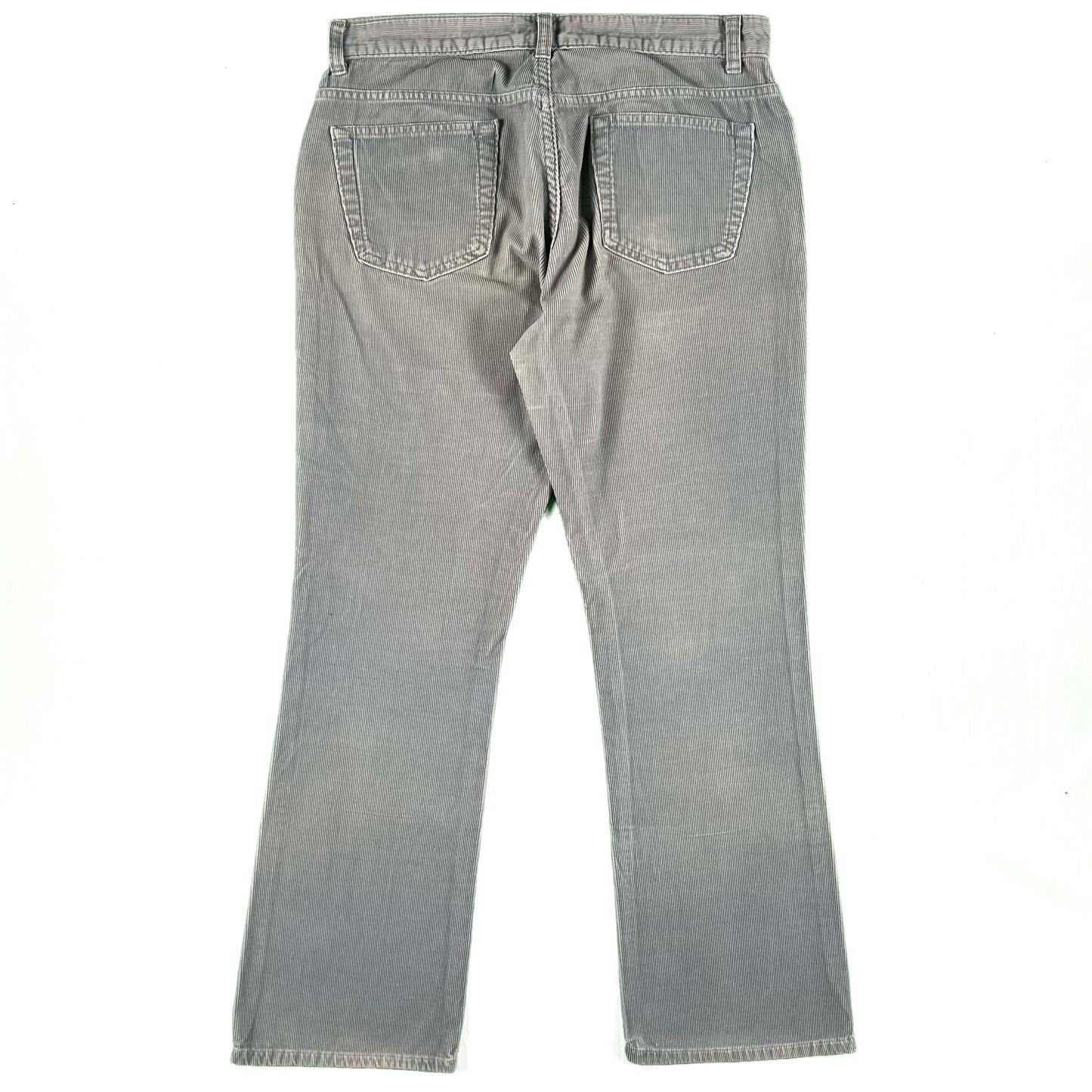2002 Old Navy Icy Grey/Blue Flared Corduroy Pants- 32x30.5