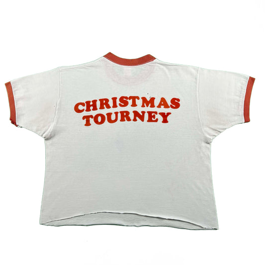 70s Abilene YMCA Cropped Ringer Tee- S/M