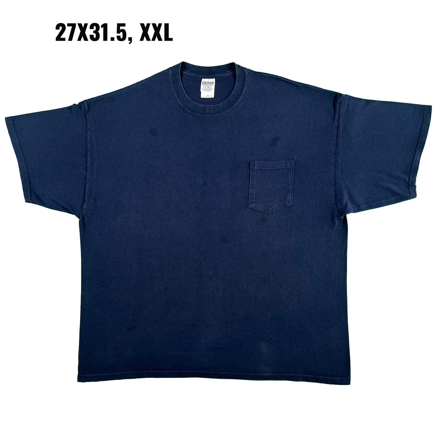 Vintage Blank Navy Tee- SELECT SIZE