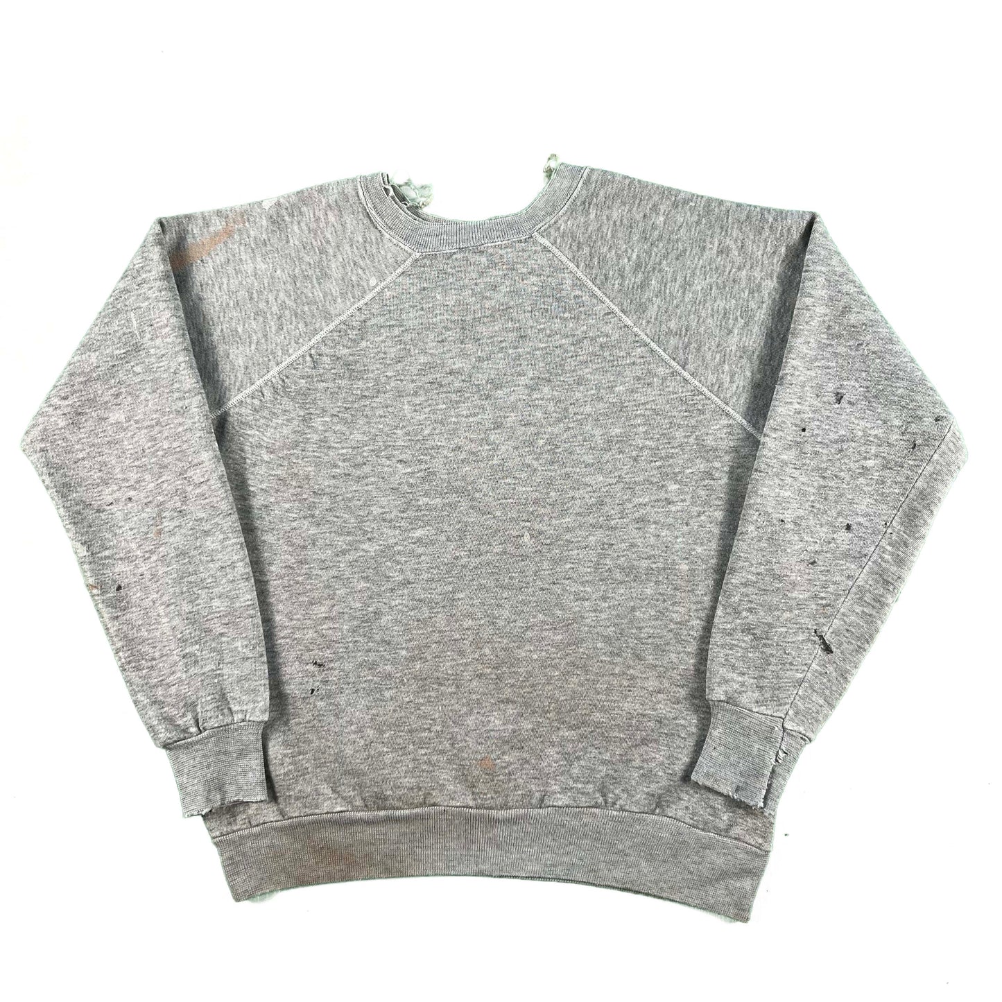 70s Grey Painter's Sweatshirt- S