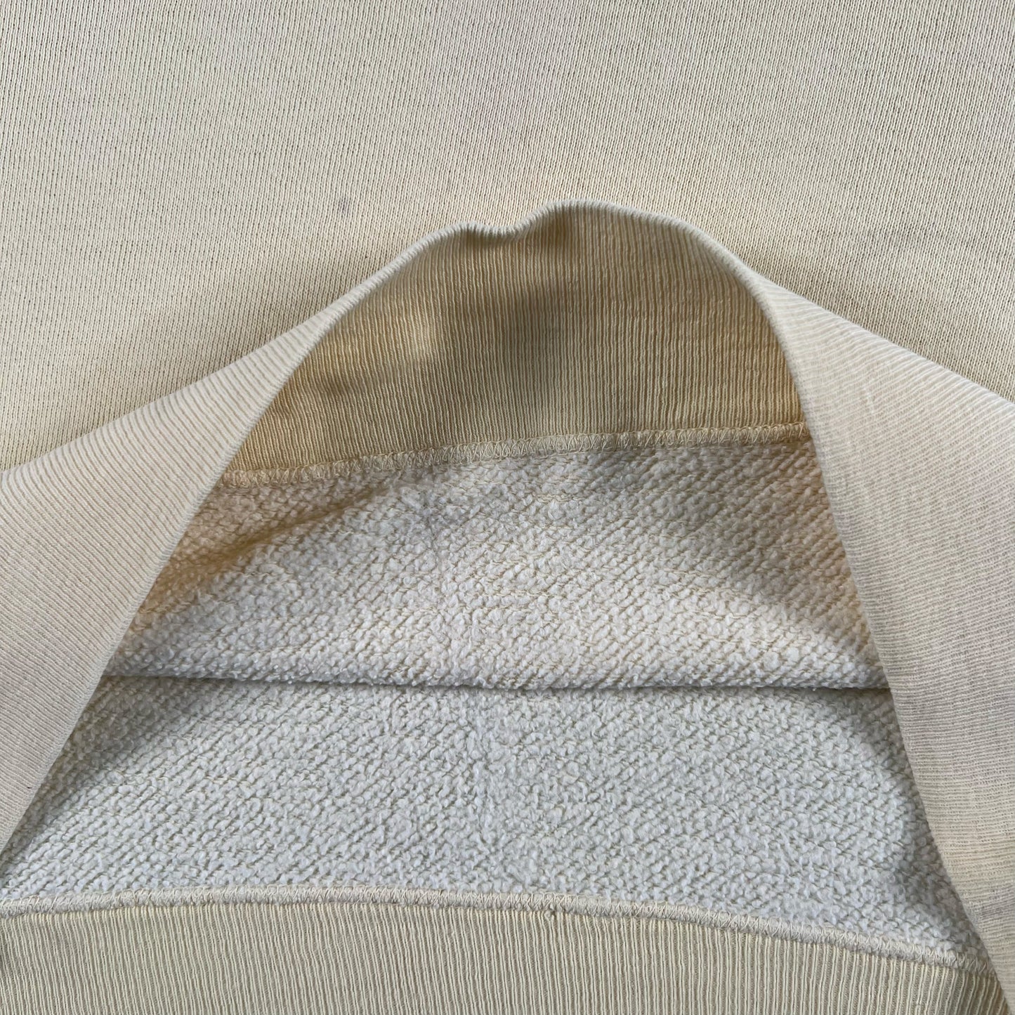 60s Short Sleeve Lemon Yellow S/S Sweatshirt- M