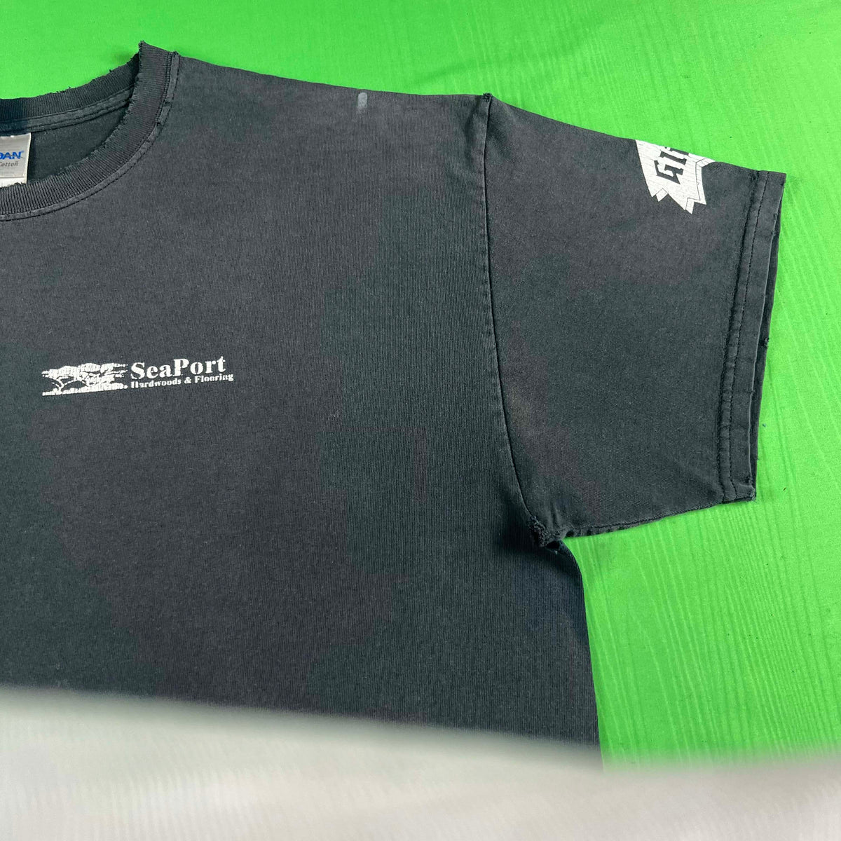 Perfectly Faded & Thrashed 'SeaPort' Tee- XL