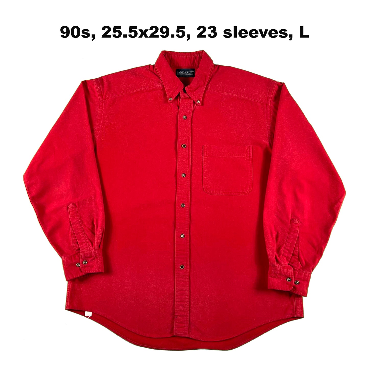Vintage Lands' End 100% Cotton Chamois Shirts- SELECT SHIRT