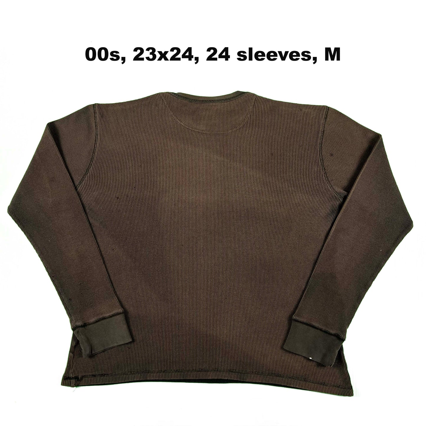 Vintage Black Waffle Knit Thermals- SELECT SHIRT