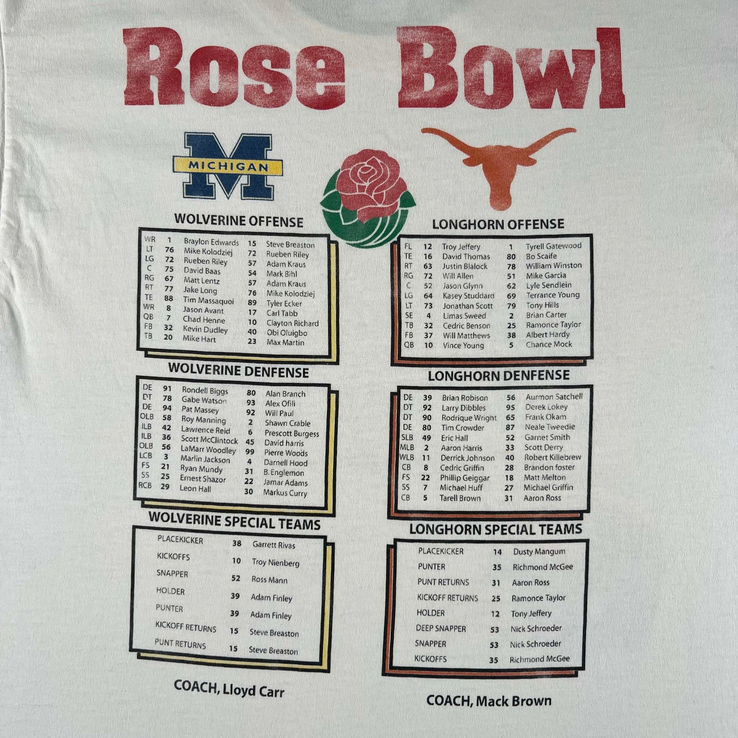 2005 Rose Bowl Tee- L