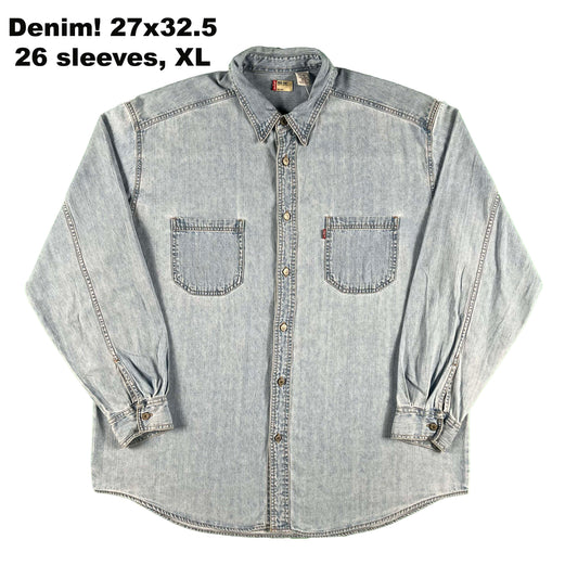 90s/Y2K Levi's 100% Cotton Button Up Shirts- SELECT SHIRT