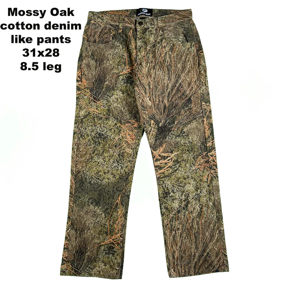 Vintage Camo Denim/Cotton Pants- SELECT PAIR