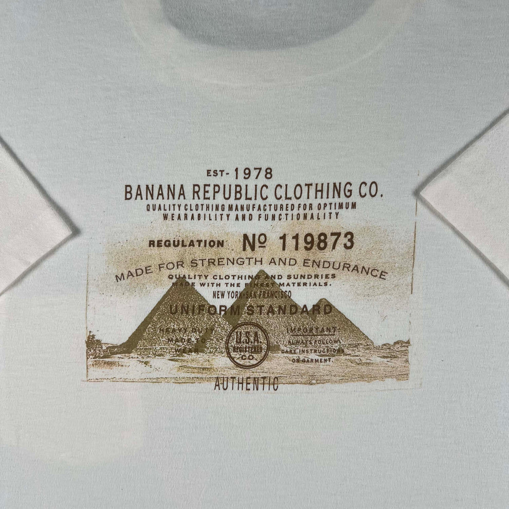 90s Banana Republic Graphic Pocket Tees- SELECT TEE