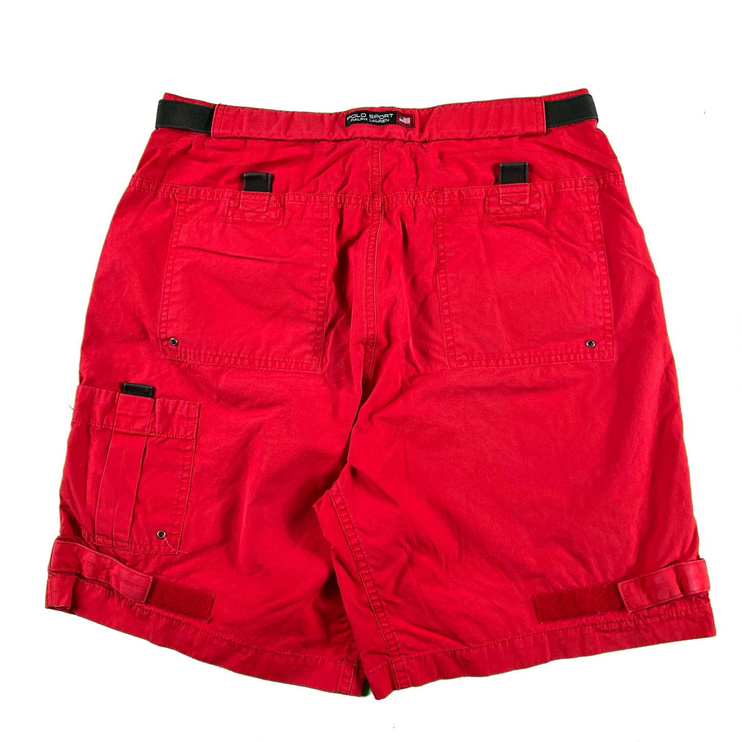 90s Polo Sport Adjustable Cotton Shorts- 31x9