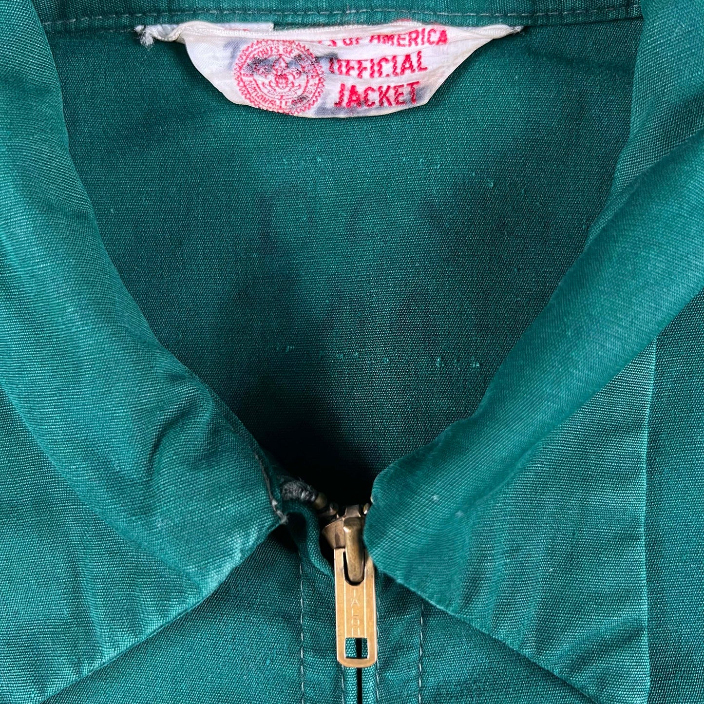 60s Boxy Forest Green Patched Boy Scouts Jacket- M