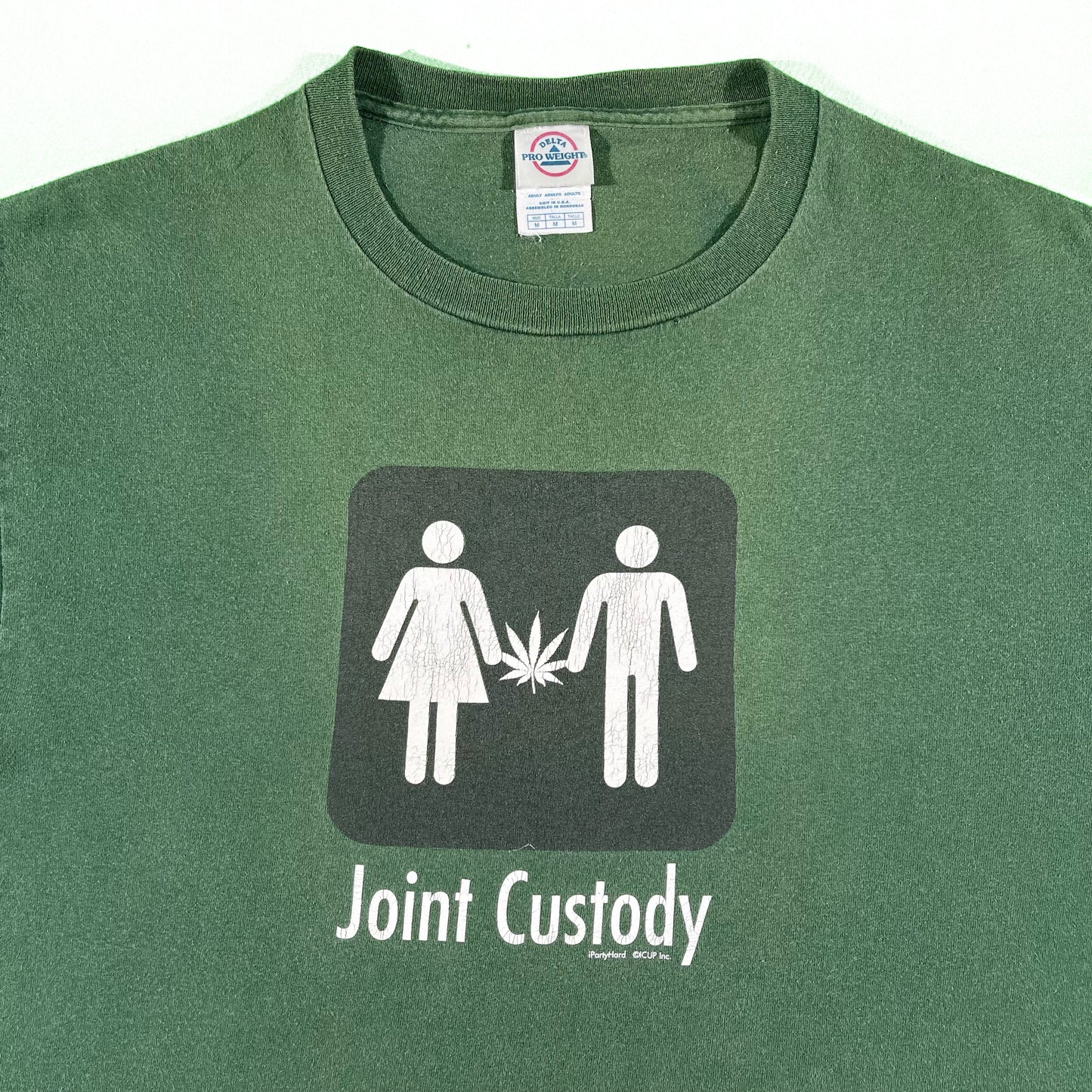 00s Green 'Joint Custody' Tee- M